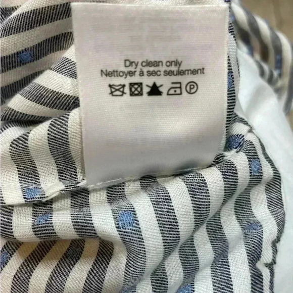 Veronica Beard Kai Dress Blue White Ruffled Size 8 - Picture 6 of 6